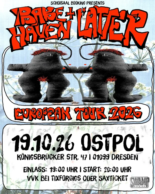 Flyer für BABE HAVEN (US),LATTER  (US) 