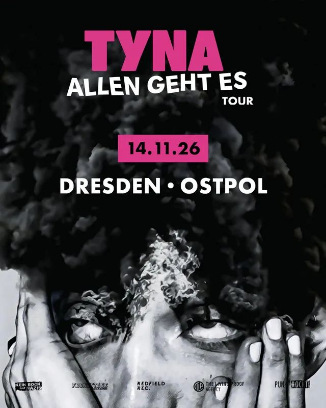 Flyer für TYNA - ALLEN GEHT ES TOUR 2026 