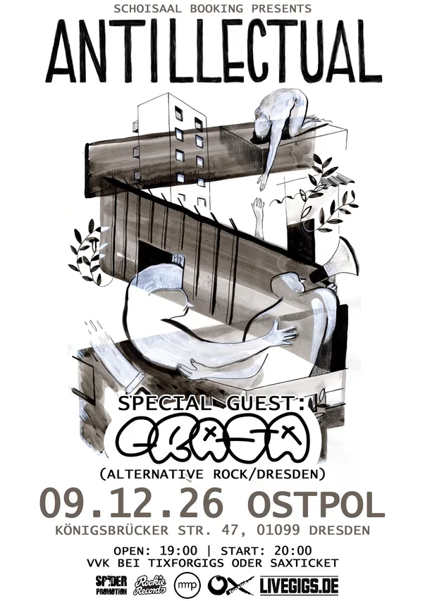 Flyer für ANTILLECTUAL, CRASA